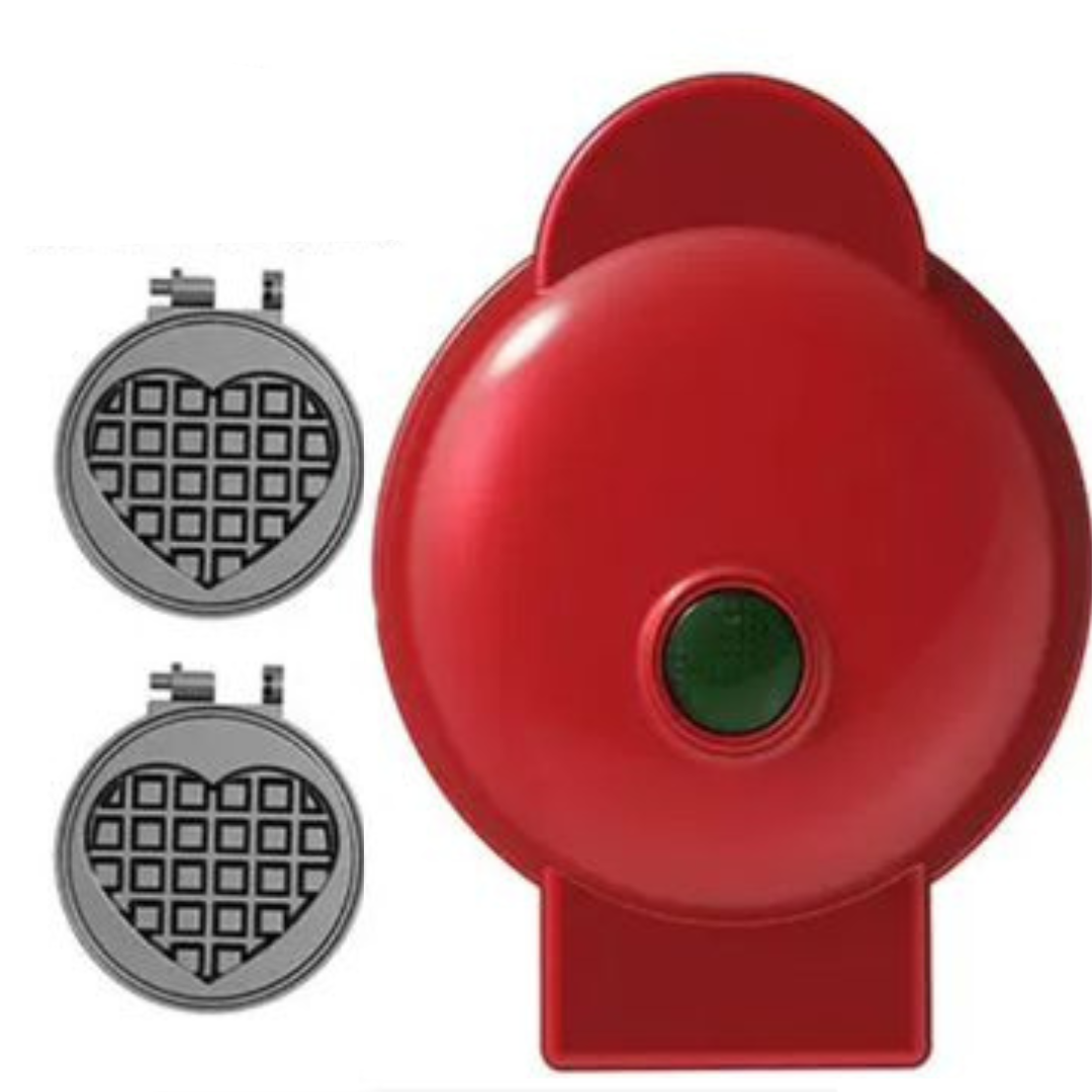 Vinny’s™ Mini Heart Shaped Waffle Maker 