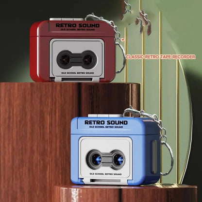 Mini Retro Voice Recorder Keychain