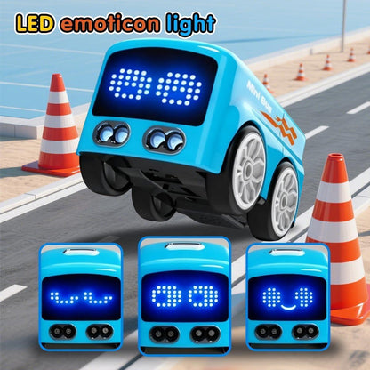Magic Mini RC Bus, 2.4 GHZ Inductive Car that Follows Drawn Line, Interactive Magic Mini Bus with Gestures Follow & Escape Modes, Idea Present for 6+ Kids Boys Girls and Adults.