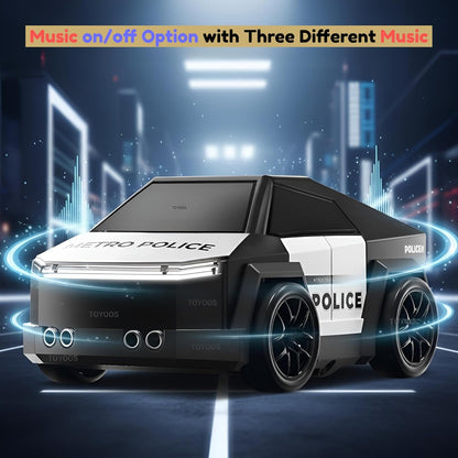 Vinny’s RC Drift Police Car – Mist Spray, Follow Me & Escape Mode | 360° Spin Smart Racing Car
