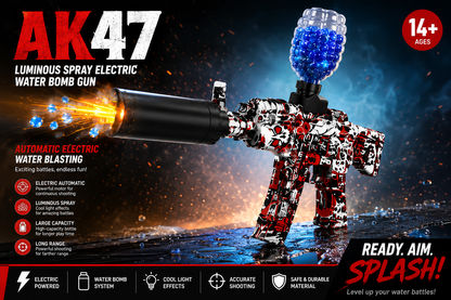 Electric Gel orbees Blaster AK47 1000 High-Powered Automatic Water Ball Gun for Kids & Teens