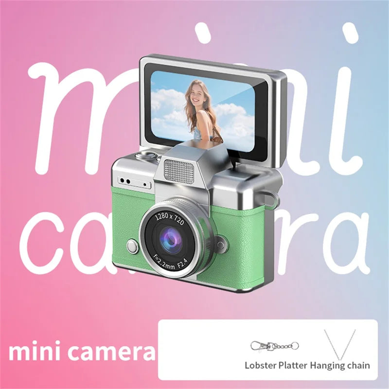 Vinny’s Mini Flip Digital Keychain Camera – Pocket HD Camera with 180° Flip Screen