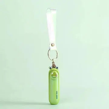Frog mini keychain fan