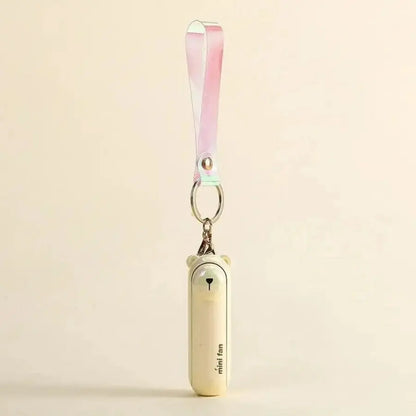 Bear mini keychain fan