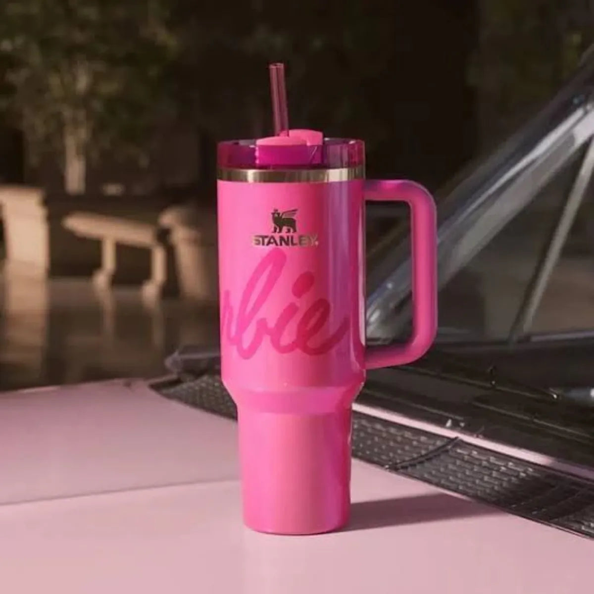 Barbie stanley tumbler pink