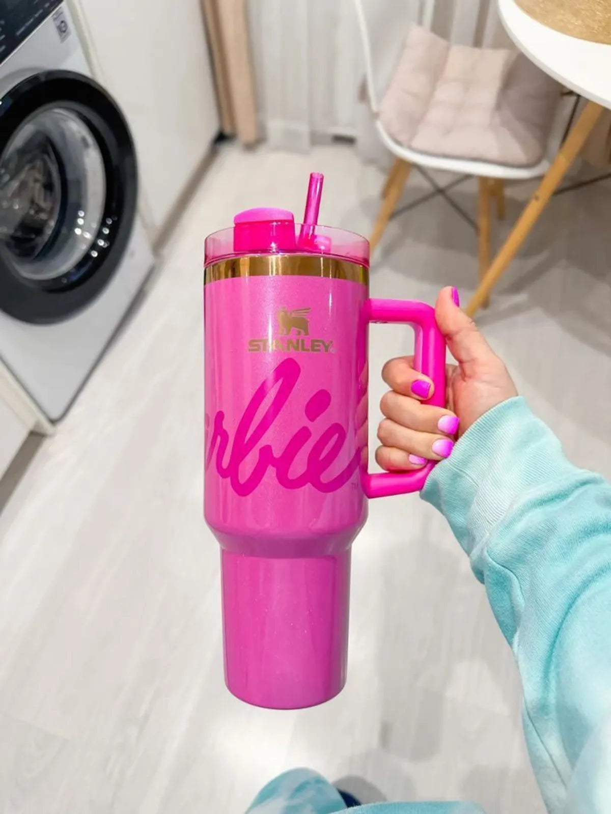 Barbie stanley tumbler pink