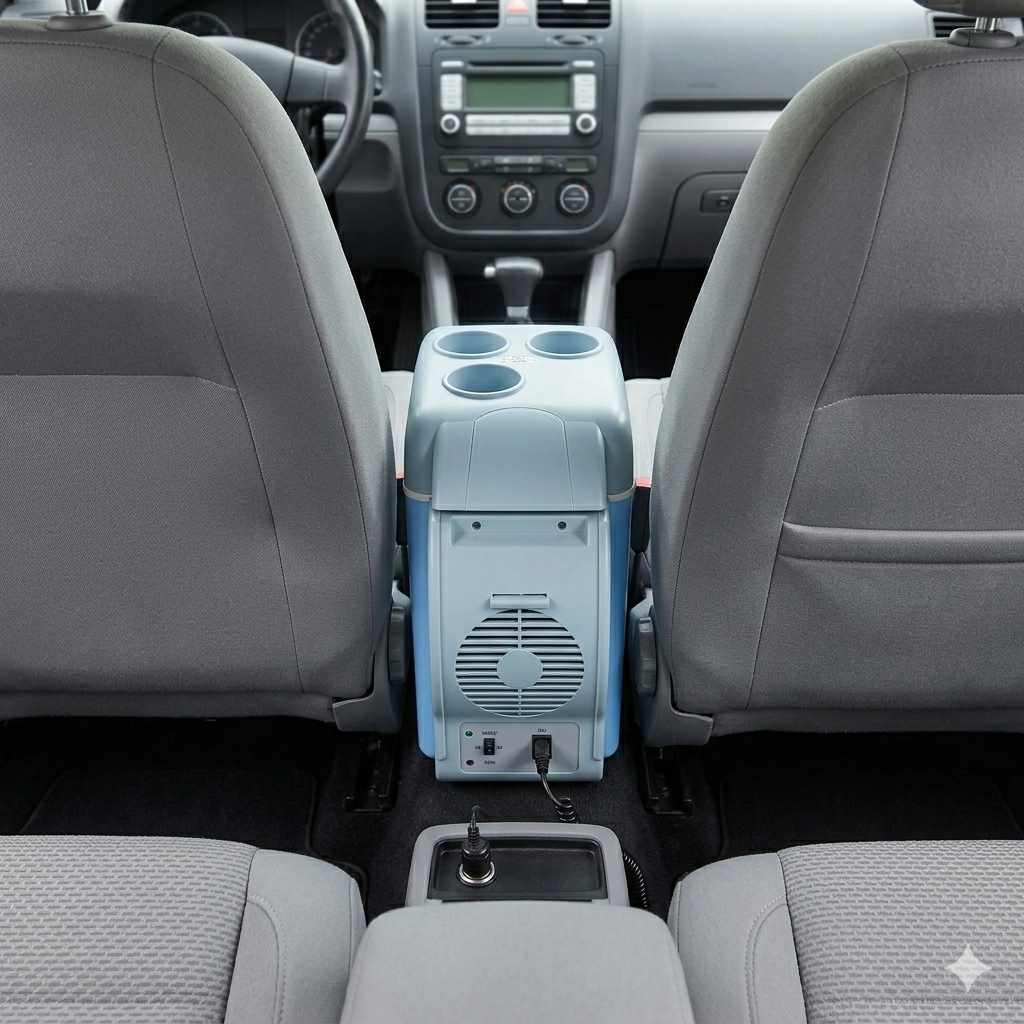 Portable car refrigerator