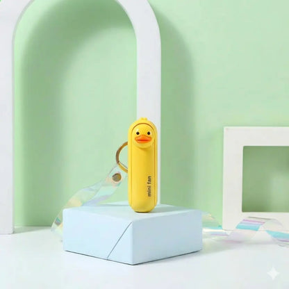 Duck mini keychain fan