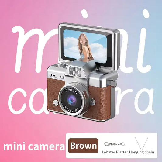Mini Flip Digital Keychain Camera with Memory Card – Pocket HD Camera with 180° Flip Screen.