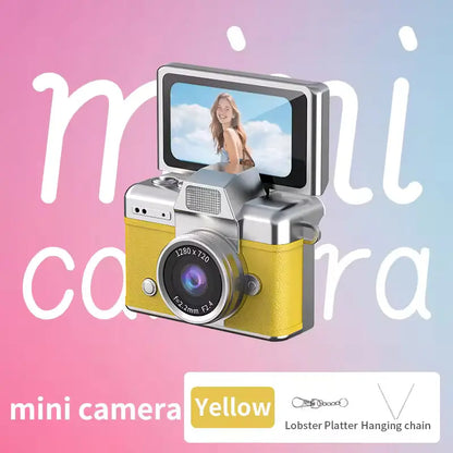 Mini Flip Digital Keychain Camera with Memory Card – Pocket HD Camera with 180° Flip Screen.