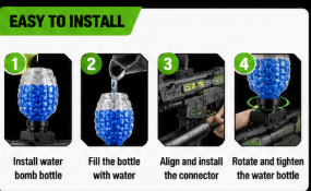 Electric Gel orbees Blaster 1000 High-Powered Automatic Water Ball Gun for Kids & Teens