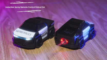 Vinny’s RC Drift Police Car – Mist Spray, Follow Me & Escape Mode | 360° Spin Smart Racing Car