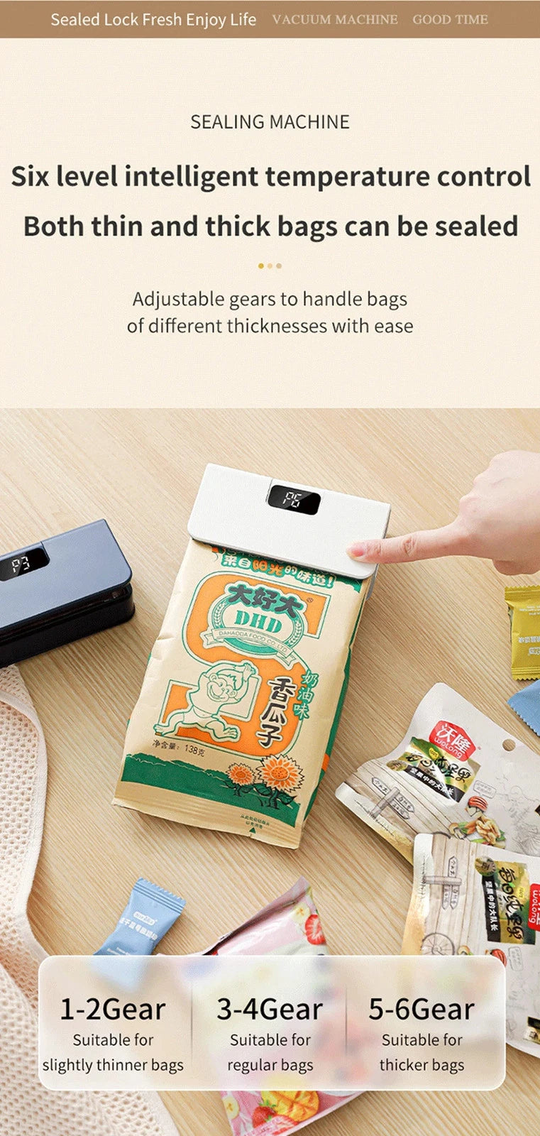 Vinny’s™ Portable Bag Sealer – Freshness On Demand.