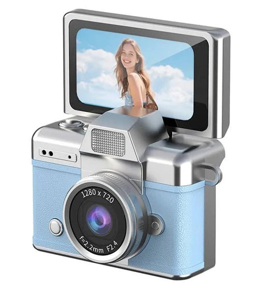 Vinny’s Mini Flip Digital Keychain Camera – Pocket HD Camera with 180° Flip Screen